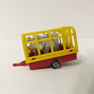 Vintage Majorette 21720 Trailer With Elephant